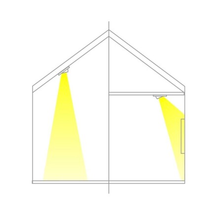 SLC vestavné LED svítidlo One360 Full Spectrum 8 W 220-240 V 2700 K stmívatelné Ra97 IP44 36° černé