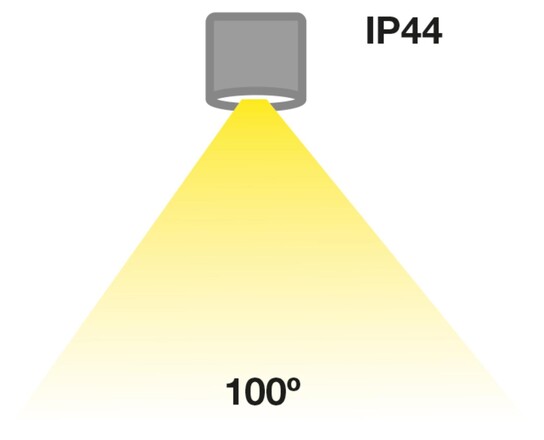 SLC vestavné LED svítidlo MiniOne Fixed 2,1 W 3 V 2700 K stmívatelné IP44 32 mm 100° Ra90 černé