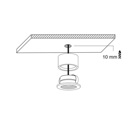 Svítidlo SLC MINIONE FIXED SURFACE TUBE WH