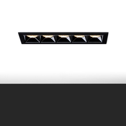 SLC vestavné LED svítidlo PIXEL X5 13 W 220-240 V 2700 K stmívatelné 36° Ra90 černé