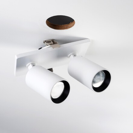 SLC vestavné stropní LED svítidlo Art 2x10 W 220-240 V 2700 K stmívatelné 36° Ra90 bílé