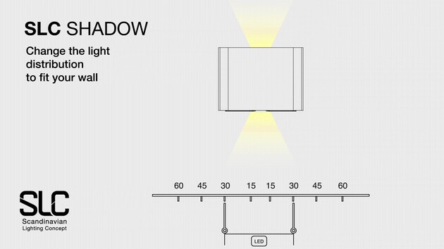 SLC venkovní nástěnné LED svítidlo Shadow se zásuvkami 787lm 2700/3000/4000K stmívatelné černé IP65