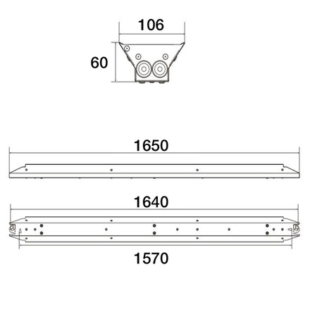 SLC LED průmyslové svítidlo Fender 1500 ocel 8117/9360/10800/13320/16200lm 4000K Ra80 IP23 90°