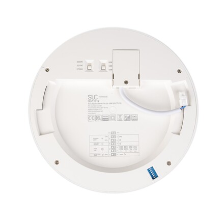 SLC stropní LED svítidlo Space 235 mm bílé 1820lm 2700/3200/4000K čidlo PIR IP20 opál