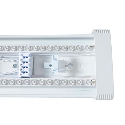 SLC LED stropní svítidlo UCL bílé 4985lm 3000/4000K Ra80 MW pohybové čidlo IP44