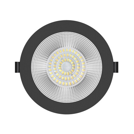 SLC vestavné LED svítidlo Shift pr.160-170 mm černé 1900lm 3000/4000K Ra80 bez driveru IP54/IP40 UGR19