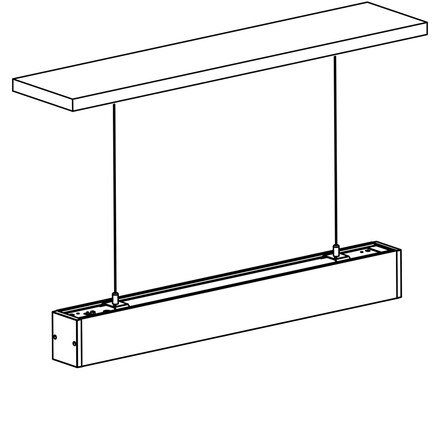 SLC závěs pro LED svítidlo Click hliník 2x