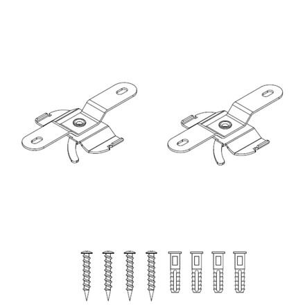 SLC stropní montážní díl pro LED svítidlo Click hliník 2x
