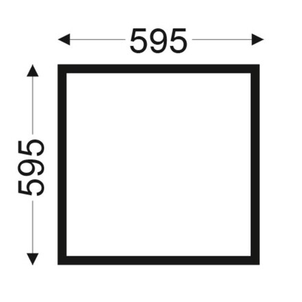 SLC LED panel Think 600x600 bílý 4680lm 2700-6500K Ra80 bez driveru IP44/IP20 MP