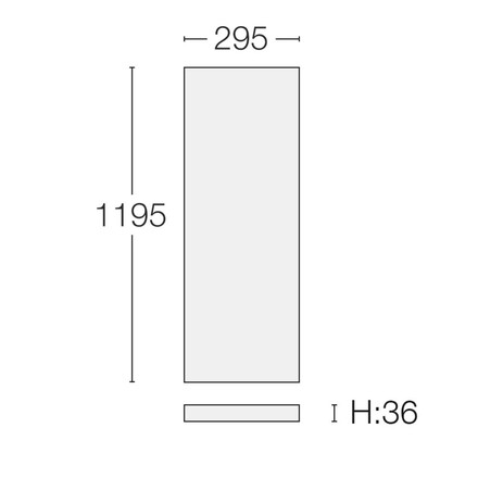 SLC LED panel Think V2 300x1200 bílý 3200/3700/4200lm 4000K Ra80 bez driveru IP44/IP20 OP