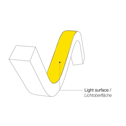 SLC LED pásek Neon Flex 230V Top 1-50m 8W/m 460lm/m 4000K Ra80 stmívatelný IP65 50m