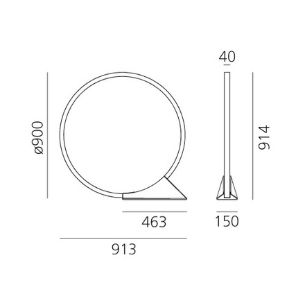 Artemide venkovní LED stojací svítidlo O Floor 43 W 3000K