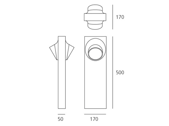 Artemide venkovní LED svítidlo Ciclope Floor 50 Bilaterale 13 W 220-240 V 3000K