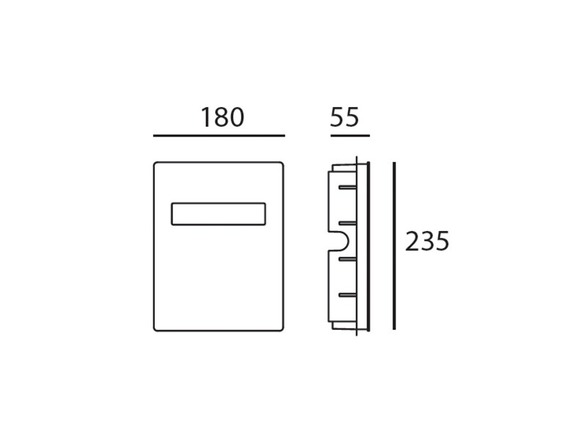 Artemide venkovní vestavné LED svítidlo Nuda 8 W 220-240 V 3000K antracit