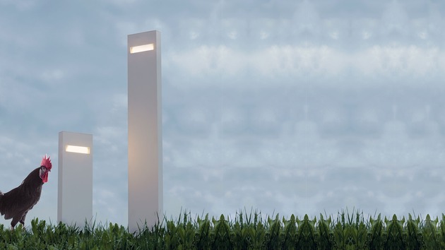 Artemide venkovní LED sloupek Nuda 100 Monolateral 14 W 220-240 V 3000K
