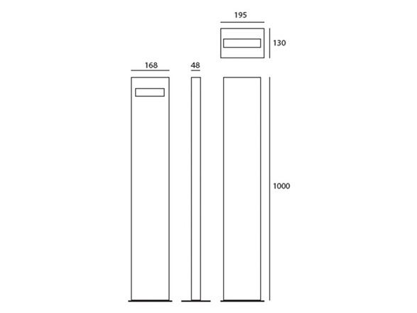 Artemide venkovní LED svítidlo Nuda 100 Monolateral 14 W 220-240 V rez