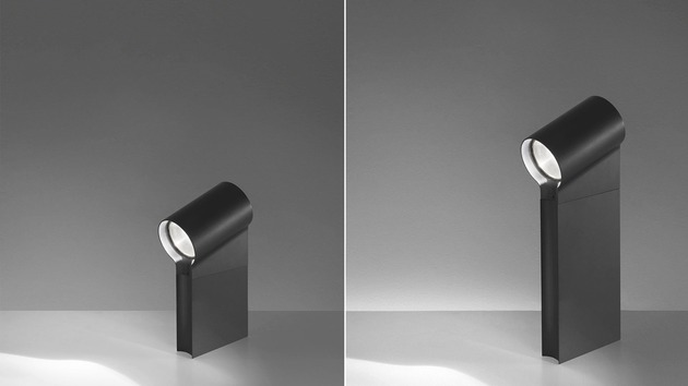 Artemide nástěnné svítidlo Oblique Wall 23 W 3000K antracit