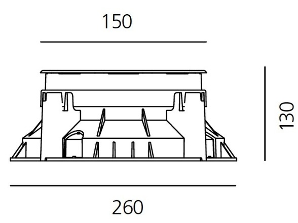 Artemide venkovní LED svítidlo Ego 150 Square 8 W 3000K zapuštěné