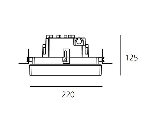 Artemide vestavné LED svítidlo Ego 220 Square 16 W 3000K