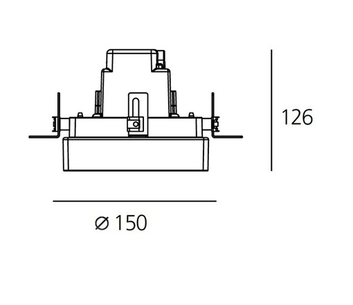Artemide LED vestavné svítidlo Ego 150 Round 8 W 3000K 37°