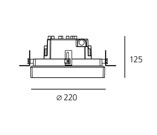 Artemide LED vestavné svítidlo Ego 220 Round 16 W 3000K