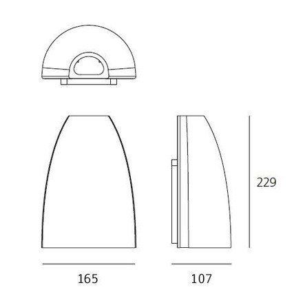 Artemide venkovní nástěnné svítidlo Molla 12 W 220-240 V 3000K antracit