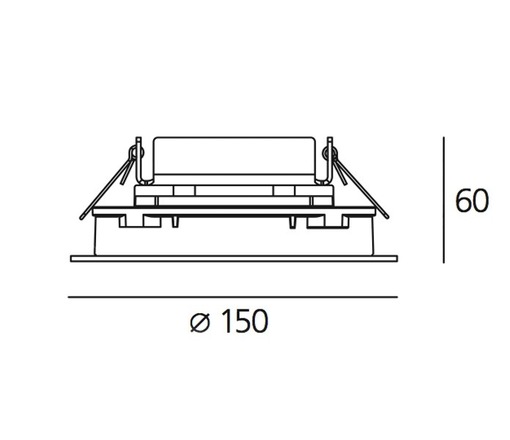 Artemide vestavné LED svítidlo Ego 150 Flat 6 W 3000K kulaté