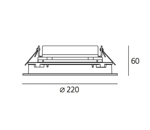 Artemide LED vestavné svítidlo Ego 220 Flat 14 W 3000K kruhové 4°