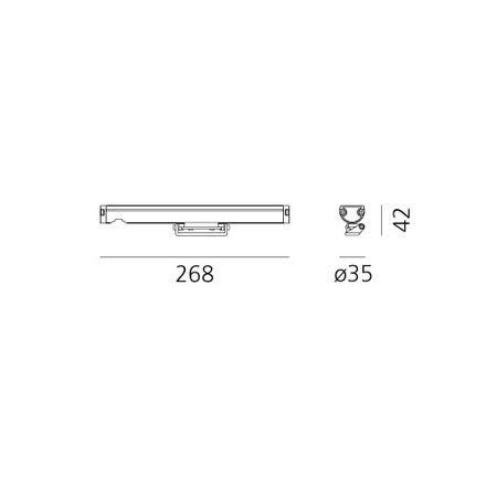 Artemide LED svítidlo Spike 12W 24V DC 3000K 19° venkovní