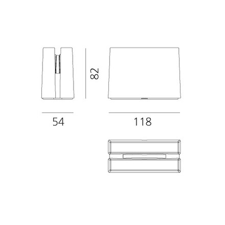 Artemide venkovní LED svítidlo Antarktikós RGB 3 W