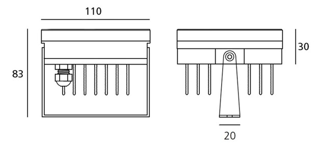 Artemide venkovní LED svítidlo Ego 6 Spot 12 W 24V DC 3000K 26°