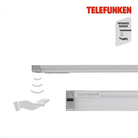 BRILONER TELEFUNKEN LED skříňkové svítidlo 57,3 cm 8W 800lm stříbrná TF 201504TF