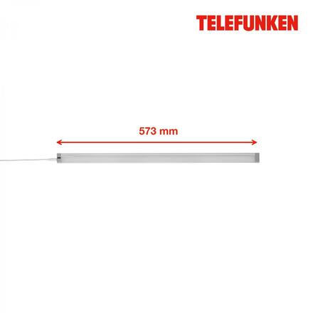 BRILONER TELEFUNKEN LED skříňkové svítidlo 57,3 cm 8W 800lm stříbrná TF 201504TF