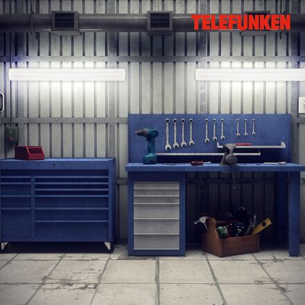 BRILONER TELEFUNKEN LED stropní svítidlo 128,2 cm 30W 3680lm bílé TF 202406TF