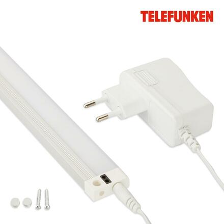 BRILONER TELEFUNKEN CCT svítidlo pod skříňku s čidlem, 50 cm, 5,5 W, 520 lm, bílé TF 202706TF