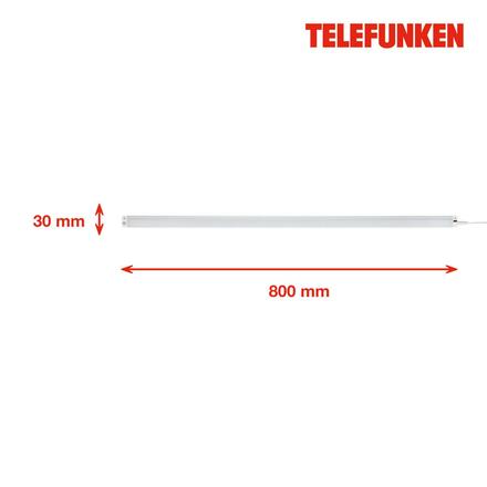 BRILONER TELEFUNKEN CCT svítidlo pod skříňku s čidlem, 80 cm, 7 W, 720 lm, bílé TF 202806TF