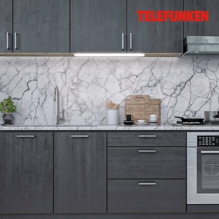 BRILONER TELEFUNKEN svítidlo pod skříňku s čidlem, 50 cm, 9 W, 700 lm, stříbrná TF 202904TF
