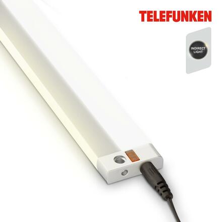 BRILONER TELEFUNKEN svítidlo pod skříňku s čidlem, 80 cm, 11 W, 1050 lm, stříbrná TF 203004TF