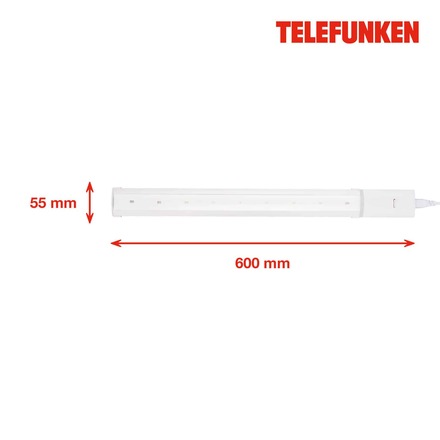 BRILONER TELEFUNKEN LED skříňkové svítidlo 60 cm 10W 820lm bílé TF 204106TF