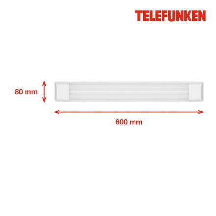 BRILONER TELEFUNKEN LED skříňkové svítidlo 60 cm 1x24W 2700lm bílé TF 204706TF