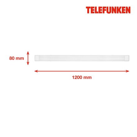 BRILONER TELEFUNKEN LED stropní svítidlo 120 cm 50W 5500lm bílé TF 204806TF