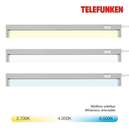 BRILONER TELEFUNKEN LED skříňkové svítidlo 54,5 cm 6,5W 700lm šedá TF 205104TF
