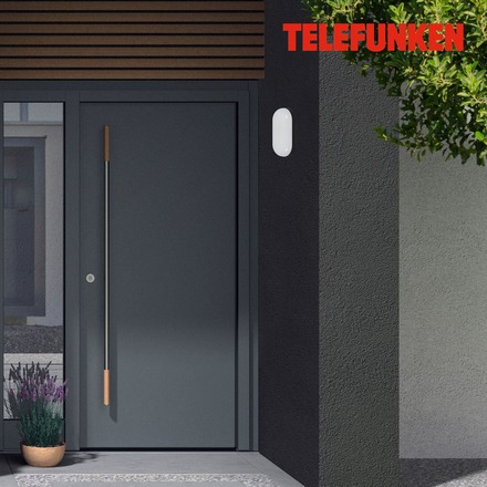 BRILONER TELEFUNKEN LED nástěnné svítidlo 20 cm 15W 1500lm černá TF 205205TF