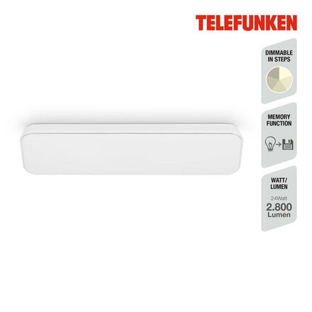 BRILONER TELEFUNKEN LED stropní svítidlo 60,5 cm 24W 2800lm bílé TF 205306TF