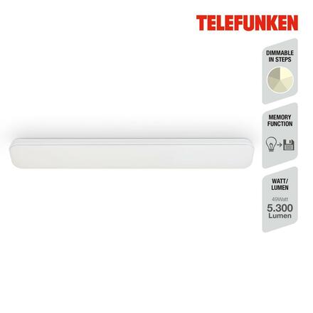 BRILONER TELEFUNKEN LED stropní svítidlo 115,5 cm 48W 5100lm bílé TF 205406TF