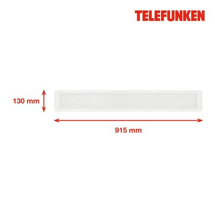 BRILONER TELEFUNKEN LED svítidlo 91,5 cm 37W 4400lm bílé TF 205606TF