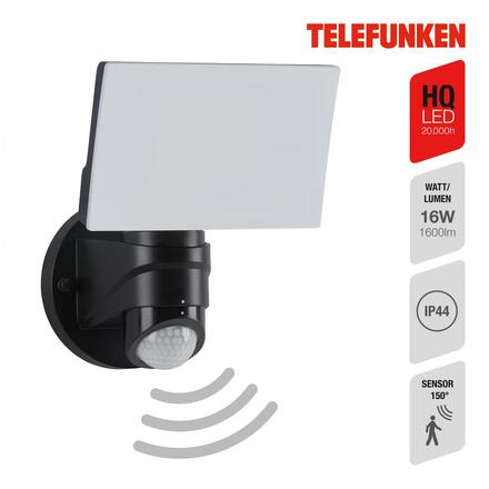 BRILONER TELEFUNKEN LED venkovní svítidlo 24 cm 16W 1600lm černá TF 304305TF