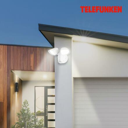 BRILONER TELEFUNKEN LED venkovní svítidlo 25,8 cm 2x10W 1000lm bílé TF 304606TF
