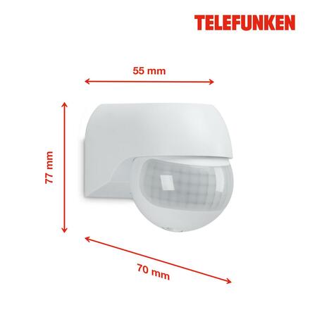 BRILONER TELEFUNKEN pohybové čidlo 7,7 cm bílé TF 306406TF