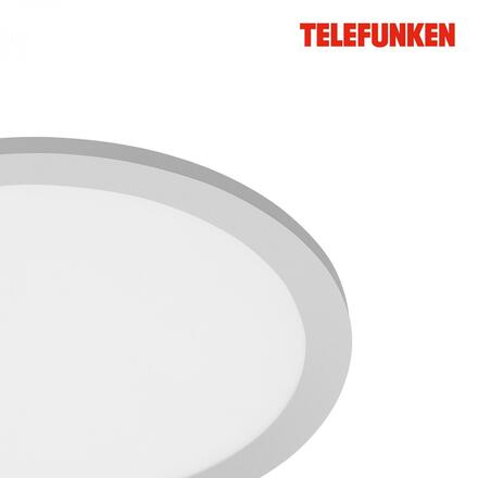 BRILONER TELEFUNKEN svítidlo LED panel s čidlem, pr. 30 cm, 20 W, matný chrom-bílé TF 309004TF